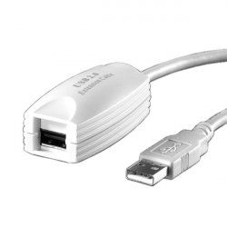 Value Prolongateur USB 2.0 blanc 5m