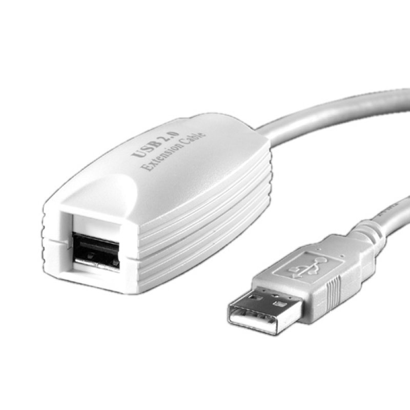 VALUE Prolongateur USB2.0, 1 port, gris