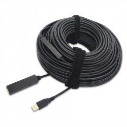 Value 12991111 USB cable 30 m USB 2.0 USB A Black