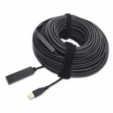 Value 12991111 USB cable 30 m USB 2.0 USB A Black