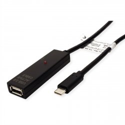 Value 12.99.1113 câble USB 15 m USB 2.0 USB C USB A Noir
