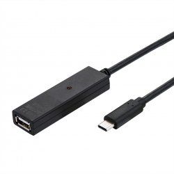Value 12.99.1114 USB cable 20 m USB 2.0 USB A USB C Black