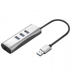 Value 12.99.1116 station d'accueil USB 3.2 Gen 1 (3.1 Gen 1) Type-A Noir, Argent