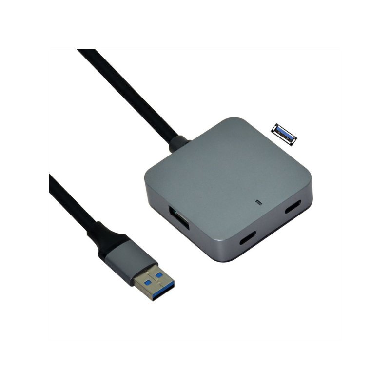 Value 12.99.1124 interface hub USB 3.2 Gen 1 (3.1 Gen 1) Type-A Black