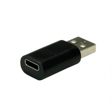 Value 12.99.2995 cable gender changer USB Type-A USB Type-C Black