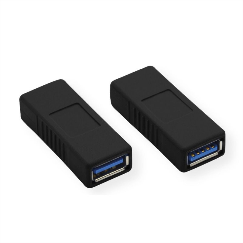 Value 12.99.2997 changeur de genre de câble USB Type A Noir