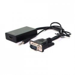 Value 12.99.3117 video cable adapter 0.15 m HDMI Type A (Standard) VGA (D-Sub) 3.5mm Black