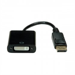 Value 12.99.3137 video cable adapter 0.15 m DisplayPort DVI-D Black