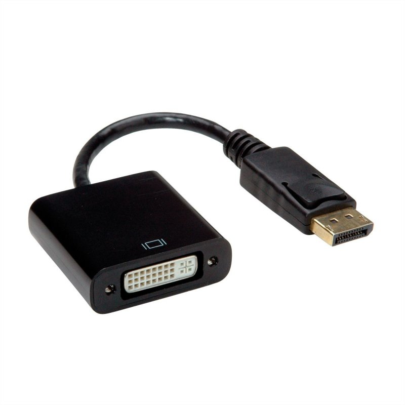 Value 12.99.3137 video cable adapter 0.15 m DisplayPort DVI-D Black