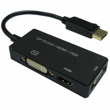 VALUE Convertisseur DP-HDMI/DVI/VGA