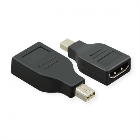 Value 12.99.3159 cable gender changer Mini DisplayPort HDMI Black