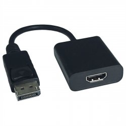 Value 12.99.3162 video cable adapter 0.15 m DisplayPort HDMI Type A (Standard) Black
