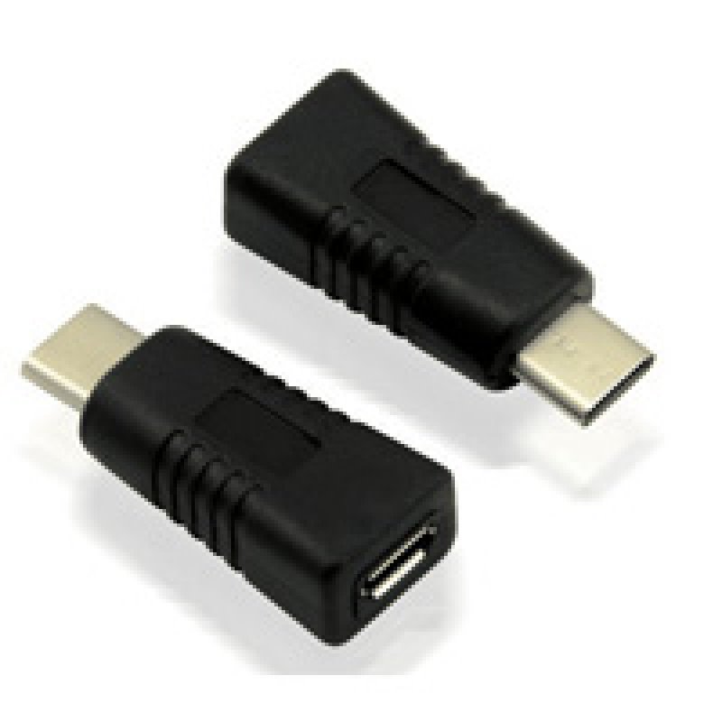 Value 12.99.3190 cable gender changer USB 2.0 Type C USB 2.0 Type Micro B Black