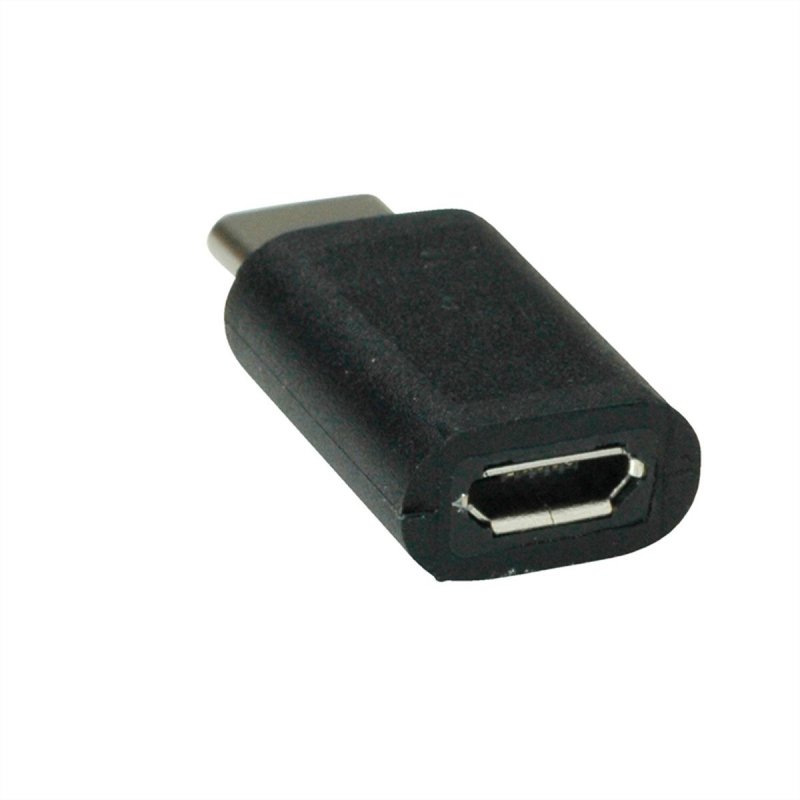 Value 12.99.3191 cable gender changer USB Type C USB Type Micro B Black