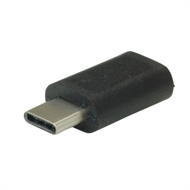 Value 12.99.3191 changeur de genre de câble USB Type C USB Type Micro B Noir