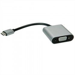 Value 12.99.3200 adaptateur graphique USB Noir, Argent
