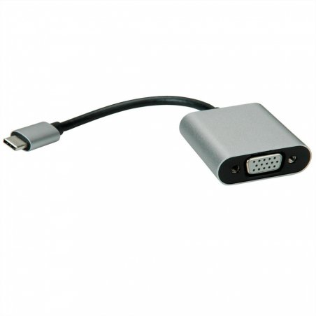Value 12.99.3200 adaptateur graphique USB Noir, Argent