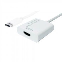 Value USB 3.1 - HDMI 0.1 m USB Type-C White