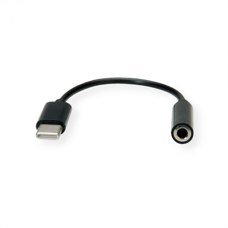 Value 12.99.3214 audio cable 0.13 m 3.5mm USB Black