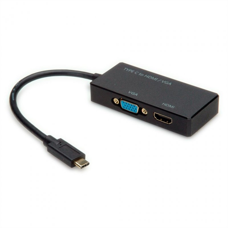 Value 12.99.3215 adaptateur graphique USB 3840 x 2160 pixels Noir