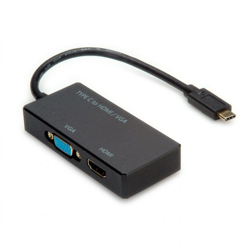 VALUE Adaptateur Type C - VGA HDMI
