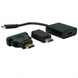 Value 12.99.3229 USB graphics adapter 3840 x 2160 pixels Black