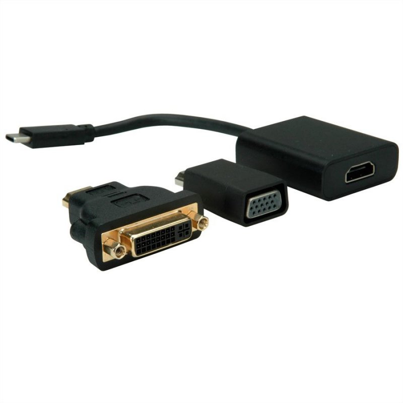 Value 12.99.3229 USB graphics adapter 3840 x 2160 pixels Black