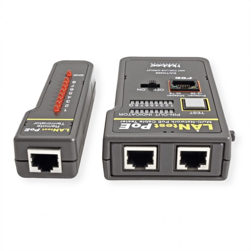 HOBBES 13.01.3371 testeur de câble réseau Testeur PoE Noir