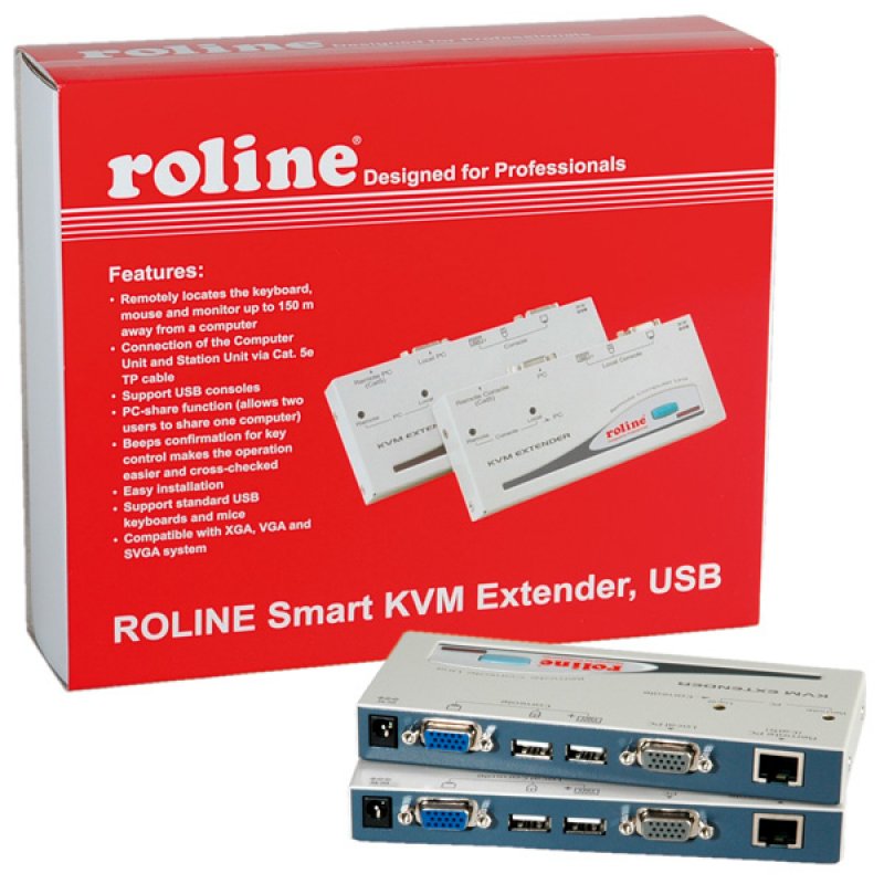 ROLINE Prolongateur Smart KVM, USB