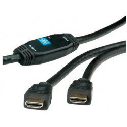 ROLINE Câble HDMI, M - M, avec Repeater, 30m