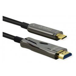 ROLINE 14.01.3474 video cable adapter 30 m HDMI Type A (Standard) USB Type-C Black