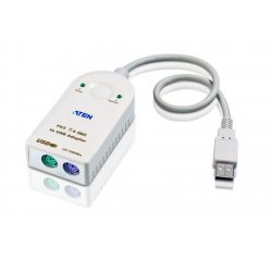 ATEN UC100KMA câble PS/2 0,3 m 2x 6-p Mini-DIN USB A Blanc