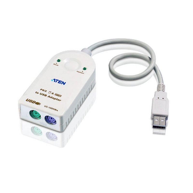 ATEN UC100KMA câble PS/2 0,3 m 2x 6-p Mini-DIN USB A Blanc