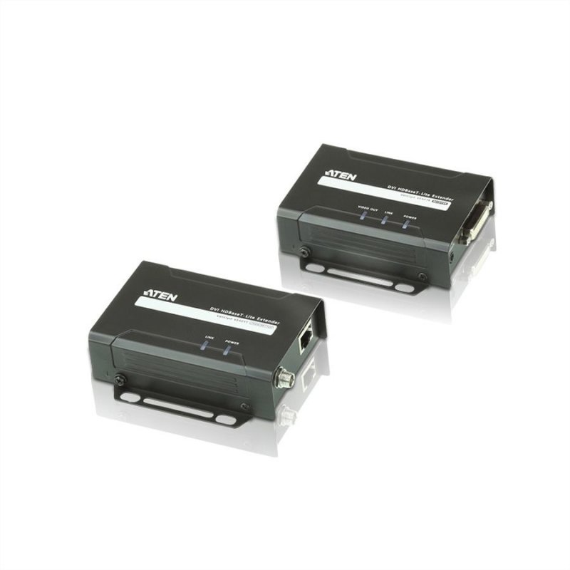 ATEN VE601 AV transmitter & receiver Black