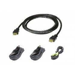 ATEN 2L-7D02UHX4 HDMI USB Kit de câbles KVM sécurisé 1,8m