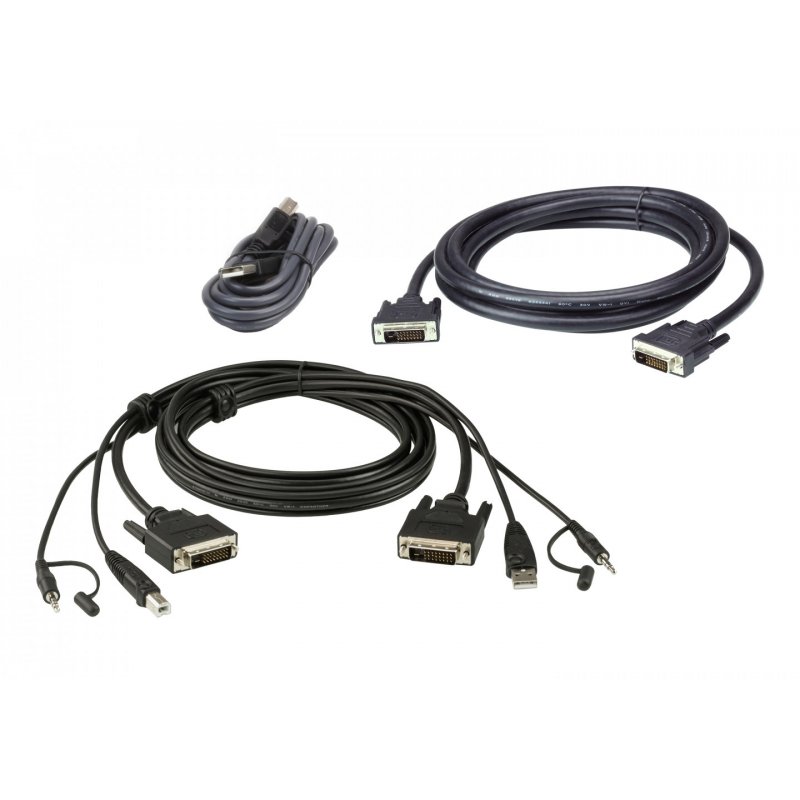 ATEN DVI-D Dual Link Dual Display Secure KVM 3M USB DVI-D Dual Link Dual Display