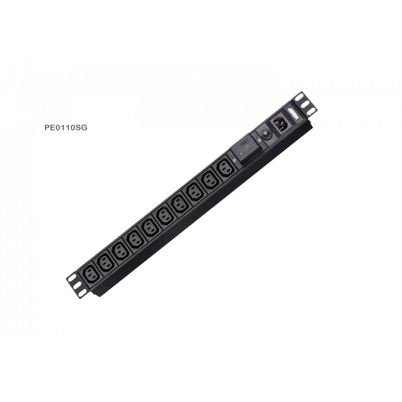 ATEN PE0110SG PDU de base 1U 10A 10P avec protection contre les surtensions