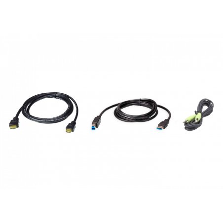 ATEN 2L-7D02UHX3 Kit de câbles HDMI 1,8m Kit de câbles KVM USB HDMI