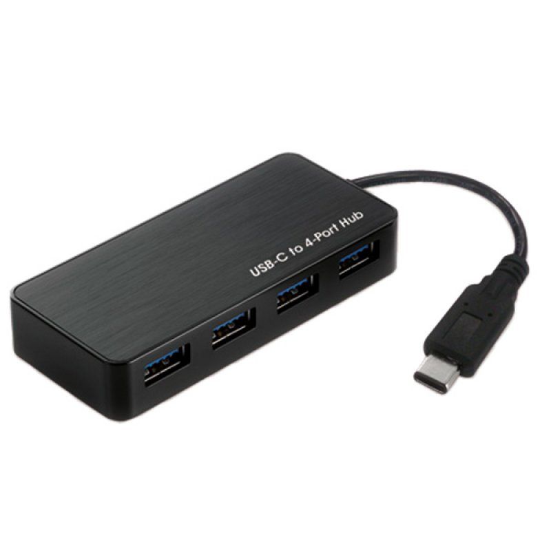 ROLINE Hub USB3.2 Gen1, 4 Ports, prise Type C