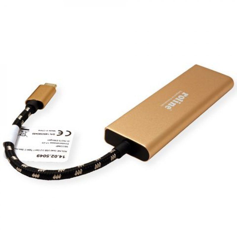 ROLINE 14.02.5049-5 USB 3.2 Gen 1 (3.1 Gen 1) Type-C 5000 Mbit/s Gold