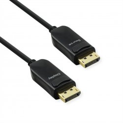 Value 14.99.3469 DisplayPort cable 50 m Black