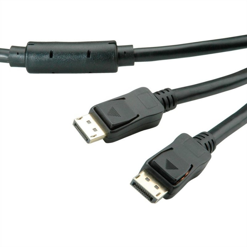 Value 14.99.3495 câble DisplayPort 15 m Noir