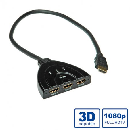 Value HDMI Switch, Automatic, 3-way