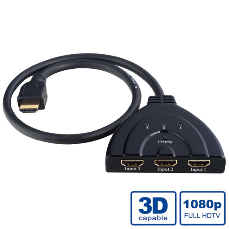 Value HDMI Switch, Automatic, 3-way