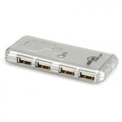 ROLINE USB 2.0 Notebook Hub 480 Mbit/s Argent