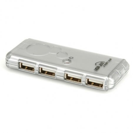 ROLINE USB 2.0 Notebook Hub 480 Mbit/s Argent