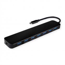 Value 14.99.5040 hub & concentrateur USB 3.2 Gen 1 (3.1 Gen 1) Type-C 5000 Mbit/s Noir