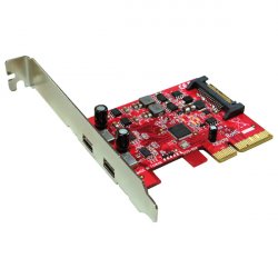 ROLINE Adap. PCIe, USB 3.1, 2x Type C