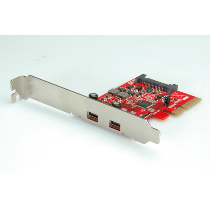 ROLINE Carte PCI-Express, USB 3.1, 2 ports, type C