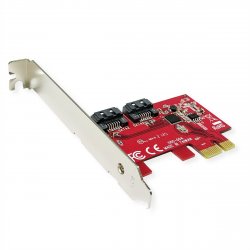 ROLINE Adaptateur PCIe, 2x SATAIII, 6Gbi profil bas